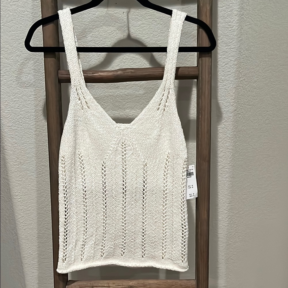 White crochet Top